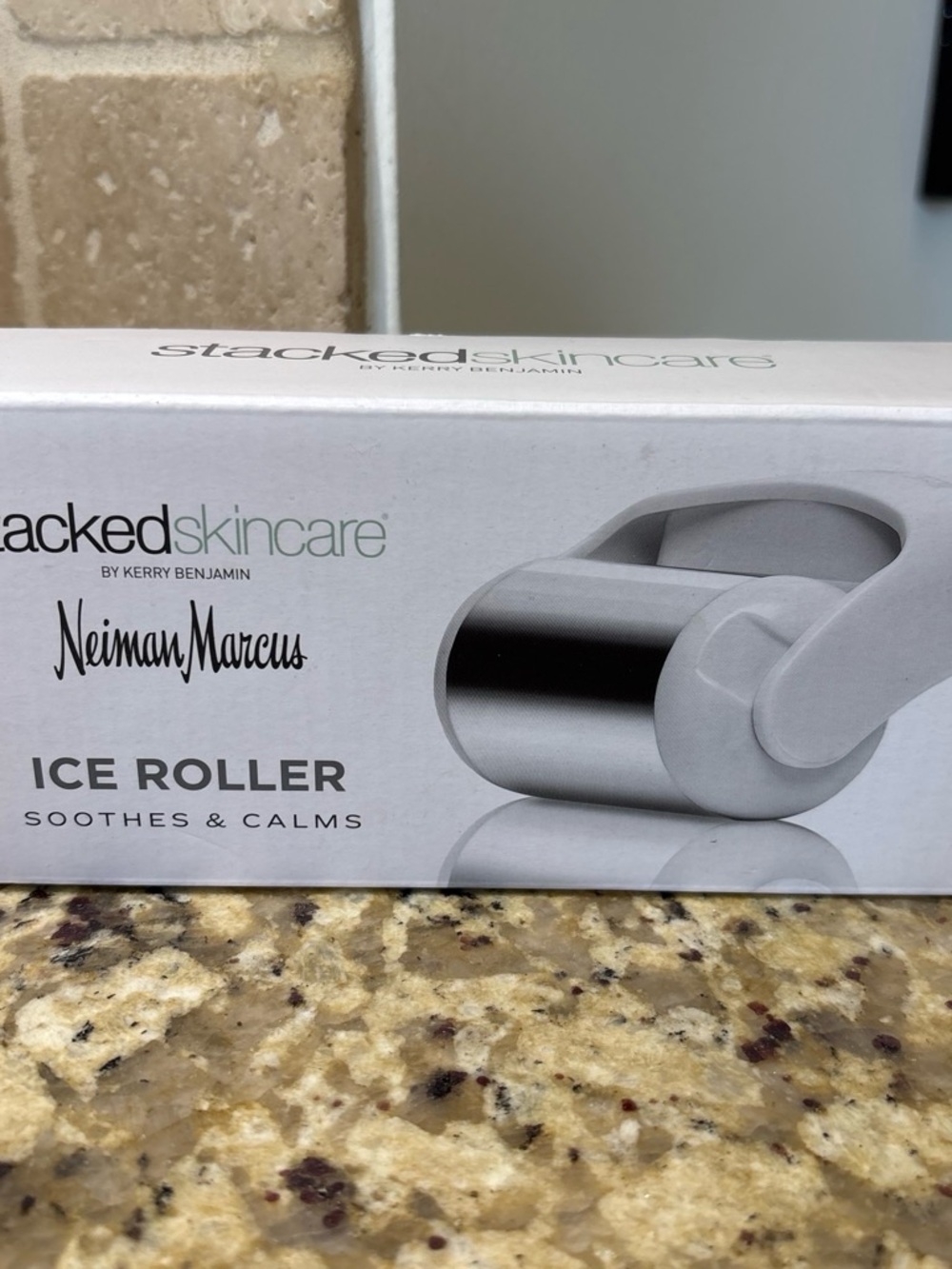 Neiman Marcus Ice Roller - Silver and White